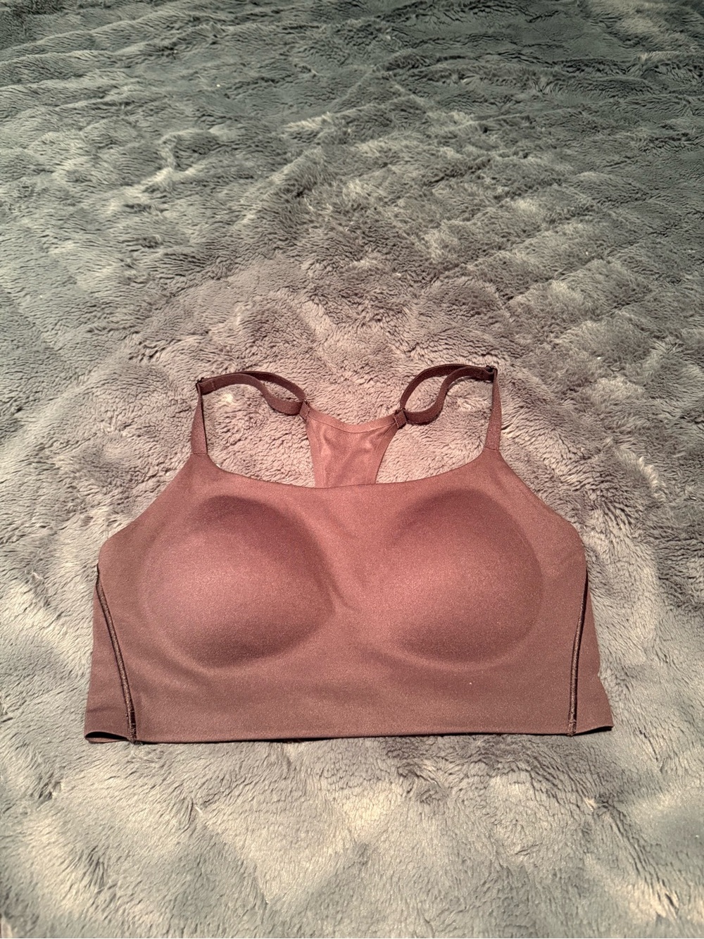 HUUG Molded Cup Racerback Bralette - Black (lighting makes it look like it isn’t